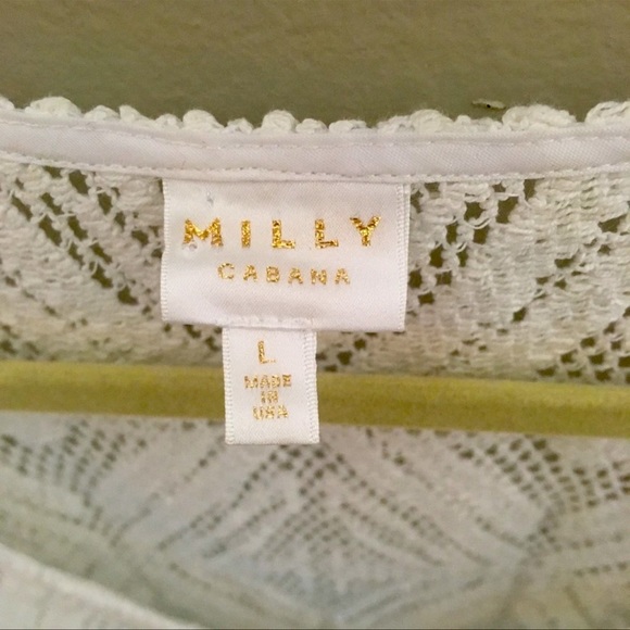 NWOT Milly Cabana White Swimsuit Cover Up - Picture 6 of 10